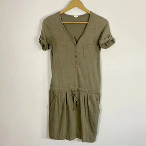 J. Crew Green T shirt Dress